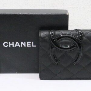 Chanel Cambon Quilted Leather Bifold Long Wallet 12533296